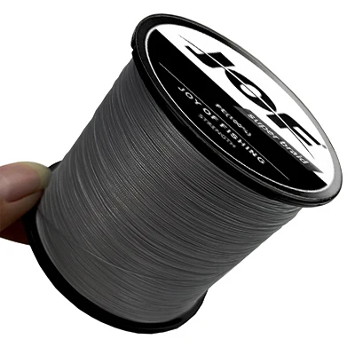 JOF 4x geflochtene 300M 500M 1000M PE-Angelschnur Multifilament glatte Angelschnur zum Angeln Köder Köder Karpfenfisch 10-80LB