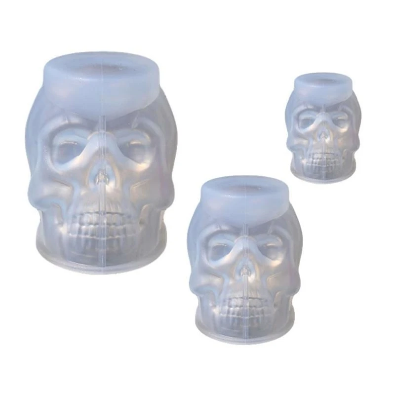 

652F Silicone Skull Molds,Skeleton Skull Decor Epoxy Resin Mold for Candle Making,Home Decor,Outdoor,Resin Casting Art Crafts