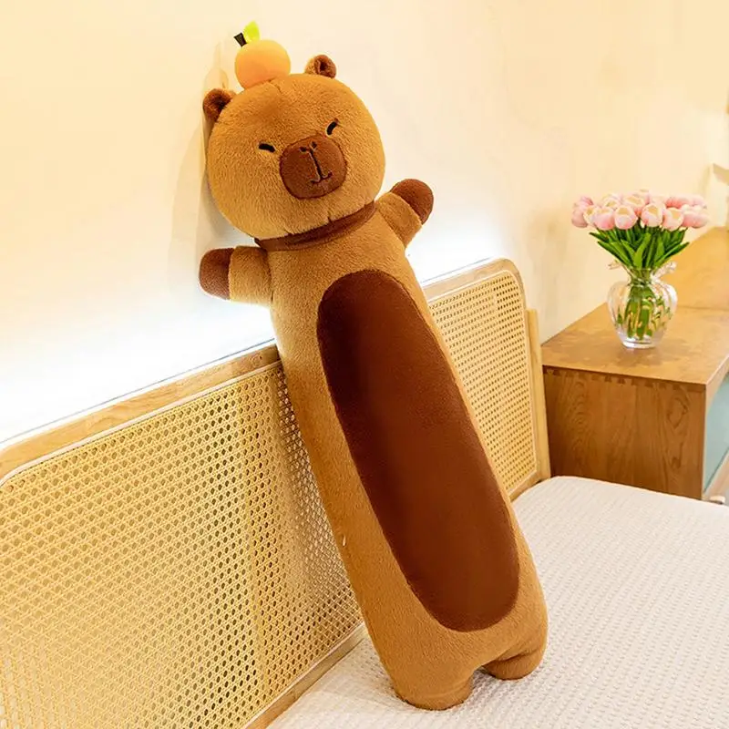 Capybara Plush Toy Long Adorable Cute Capybara Stuffed Animals Comfort And Joy 27 Inch Pillow For  Soft Animals Hugs, Plush Toy