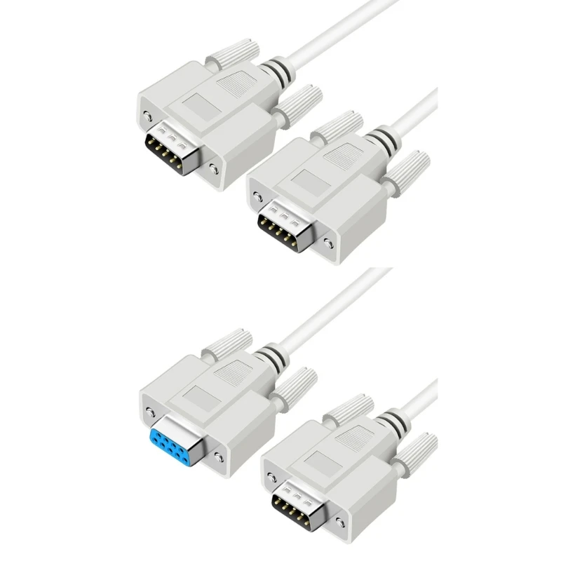 9-poliges Port-Routing-Kabel für RS232-Übertragung und weißes Gehäuse X3UB – Detail 1