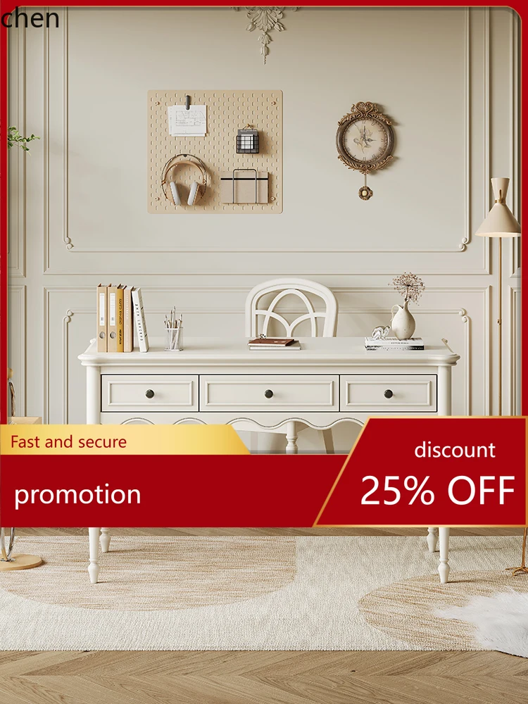 

HT стол из цельного дерева, кабинет, компьютерный стол и набор стульев, письменный стол для спальни, письменный стол