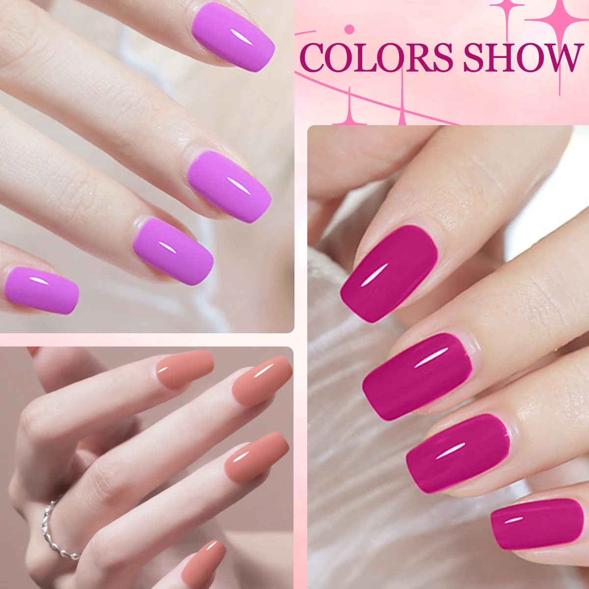 Il set di smalti per unghie gel da 12 pezzi da 8 ml include smalto per unghie gel nudo rosso rosa LED per la casa salone di nail art abbinamenti di colori fai da te rimovibili