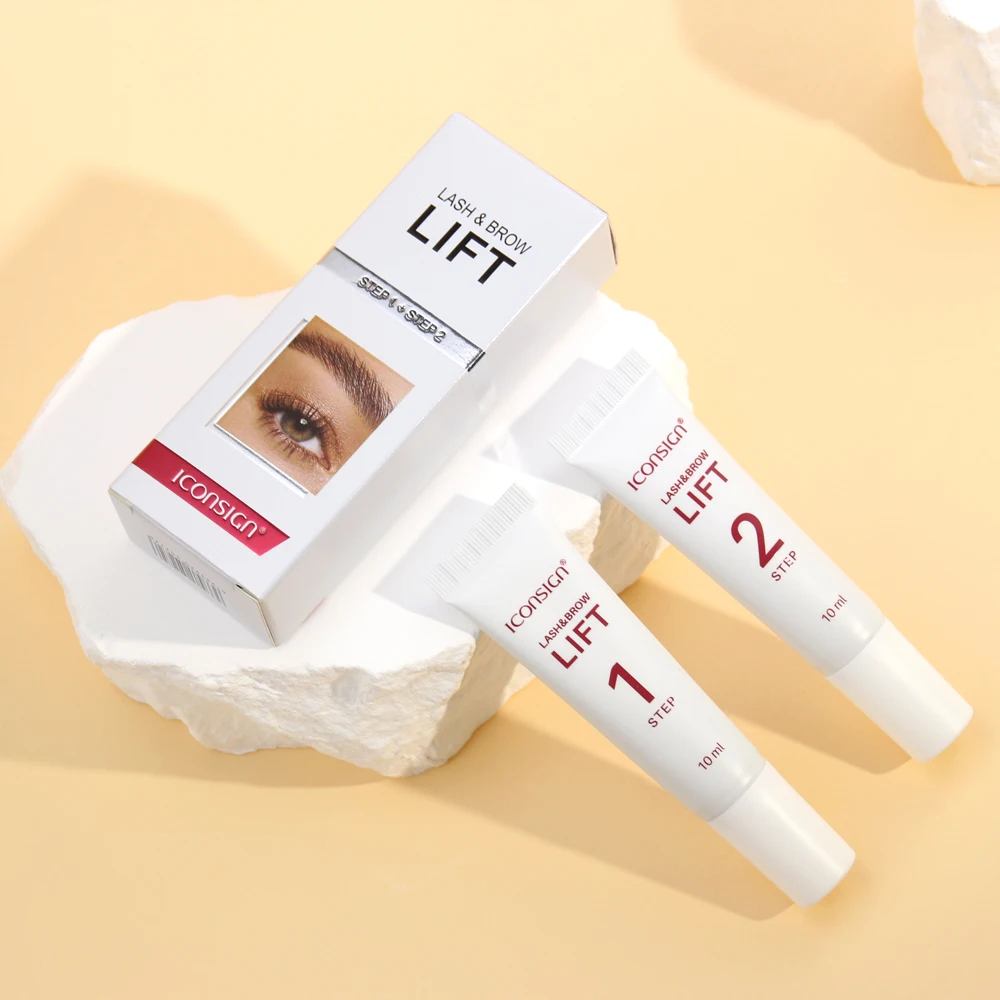 ICONSIGN Fix Lash & Brow Perming Tube Set Wimpernlifting Augenbrauen-Laminierung Fixierlotion Wimpern-Gesundheitspflege Make-up-Tools
