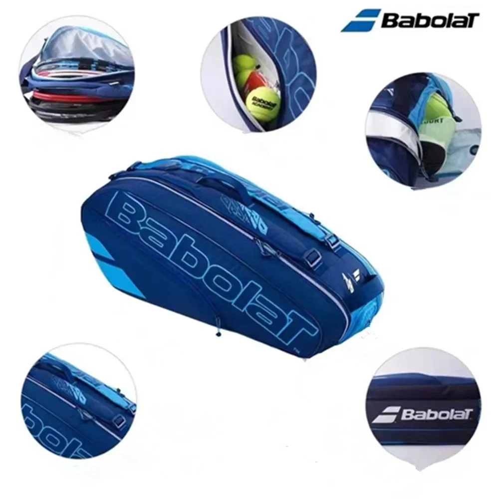 Professional BABOLAT Nadal Court Tennis Backpack Pure Aero Rafa 6R 9R 12R Men Women Tennis Racket Bag New Babolat Tennis Handbag