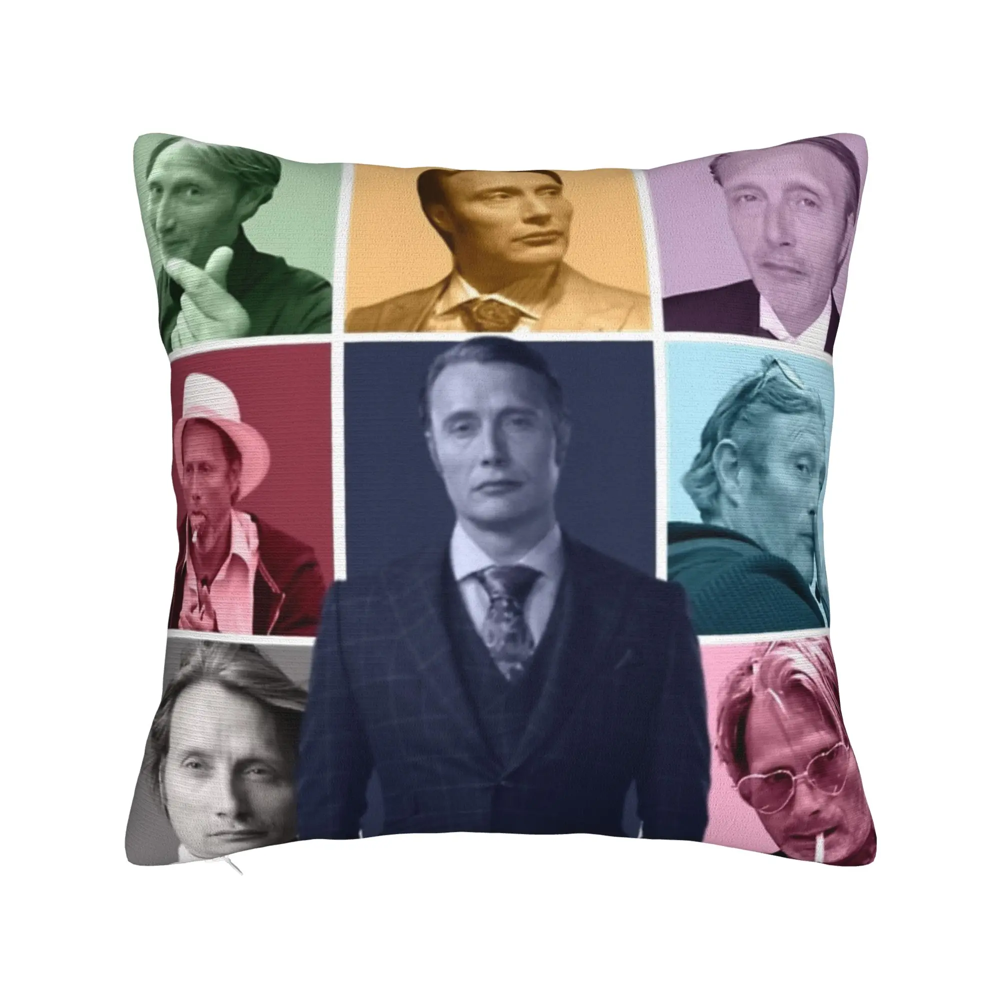 Mads Mikkelsen Eras Tour Pillowcase Printed Cushion Cover Decoration  Throw Pillow Case Cover Home Square