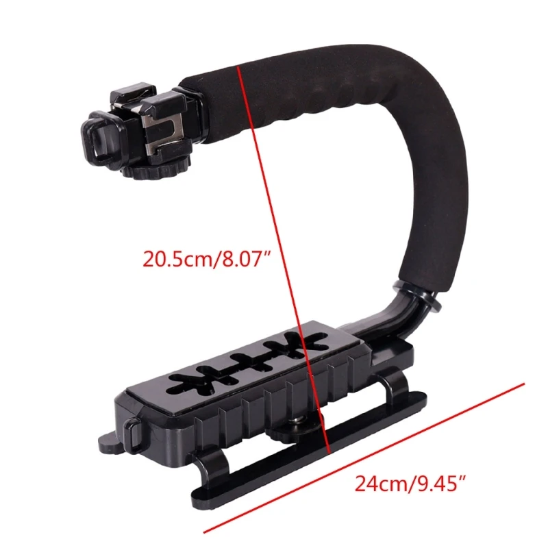 U-Shaped Bracket Camera Hand Grip Stabilizer for Outdoor Photography and Videography