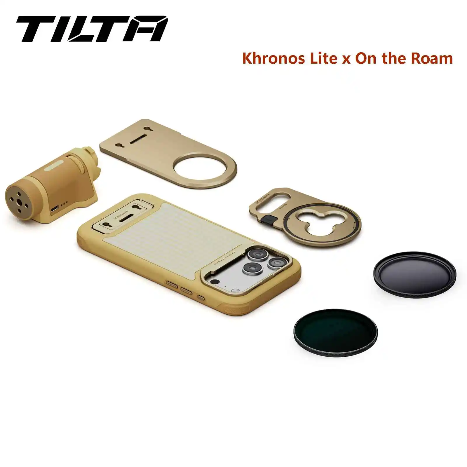 TILTA Khronos Lite x On the Roam voor iPhone 17 Pro Max Creator Kit MagSafe TPU hoesje met camera-bedieningsknop TKL-IP17-PM