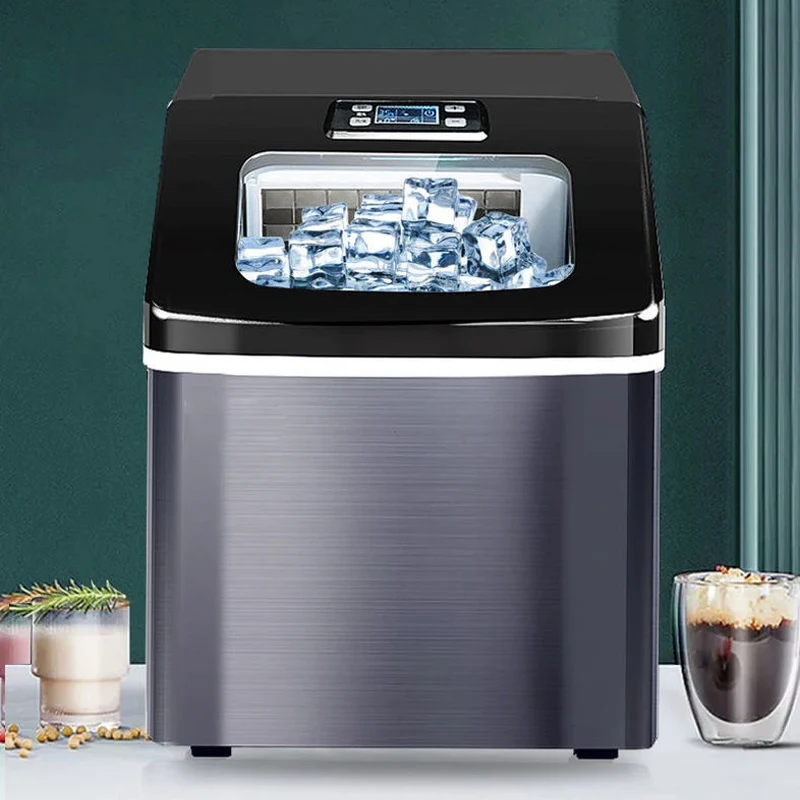 220V Ice Machine Commercial Tea Shop Small Mini Square Ice 25kg Home Automatic Ice Making Machine