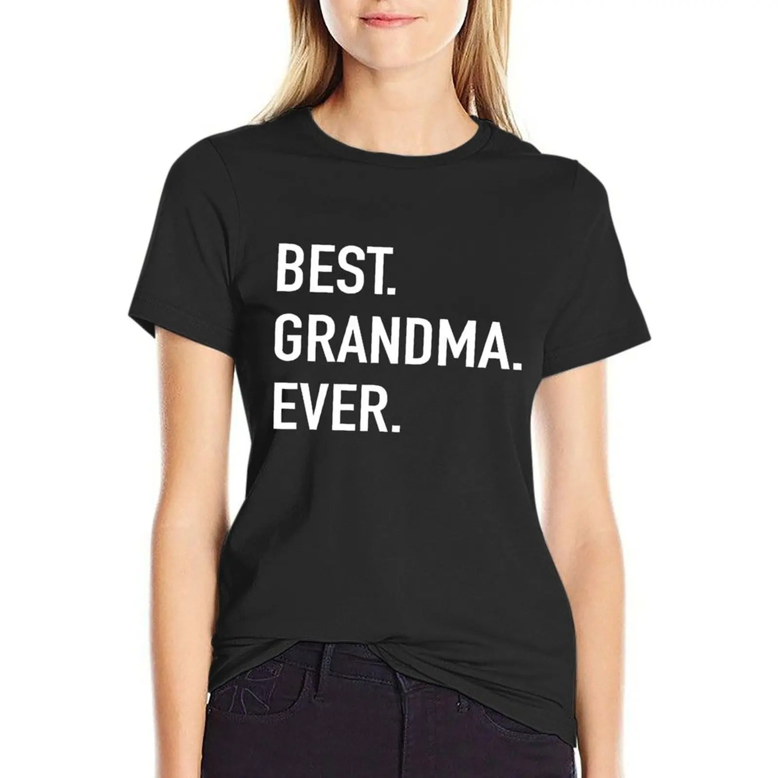 

Best Grandma Ever T-Shirt cute tops anime clothes korean fashion rock and roll t shirts for Women