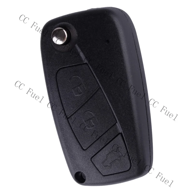C+ 3Button Remote Flip Folding Key Shell Case Fit For Fiat Panda Punto Ducato yp