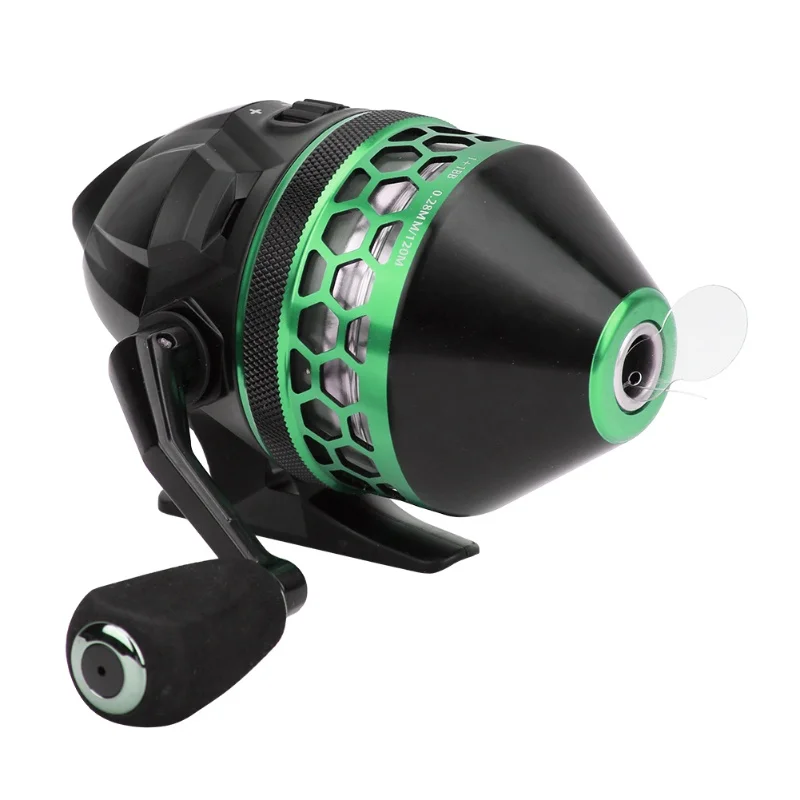 Metal Spinning Fishing Reel Inner Sealing Saltwater Fish Bait High Speed Casting Wheel(Black&Amp;Green )