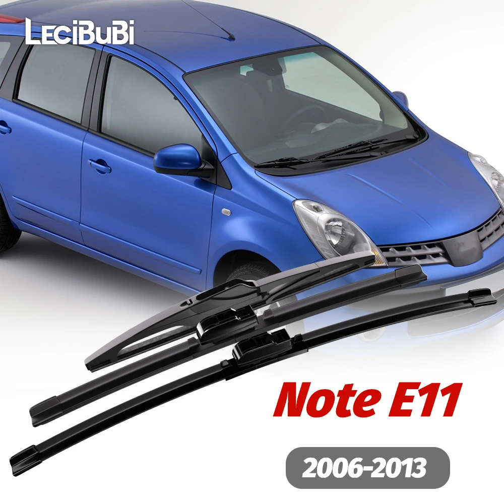 

1set Front & Rear Windshield Wiper Blades Windscreen Wipers For Nissan Note E11 2006-2013 2007 2008 2009 2010 2011 Accessories