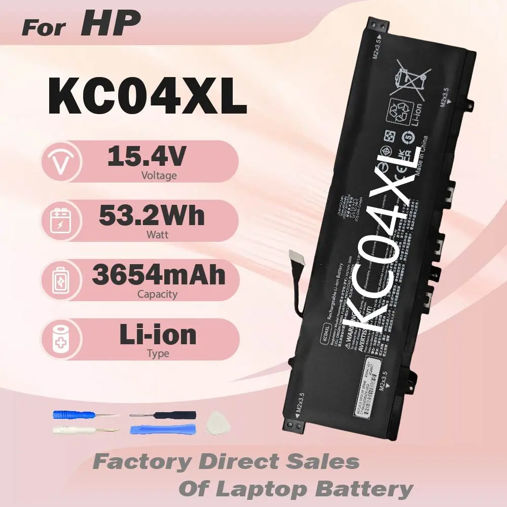 Batería nueva KC04XL para HP Envy X360 13-AH0001NW AH0003NE AH1507SA TPN-W136 W133 W141 HSTNN-IB8K L08544-1C1 L08544-2B1