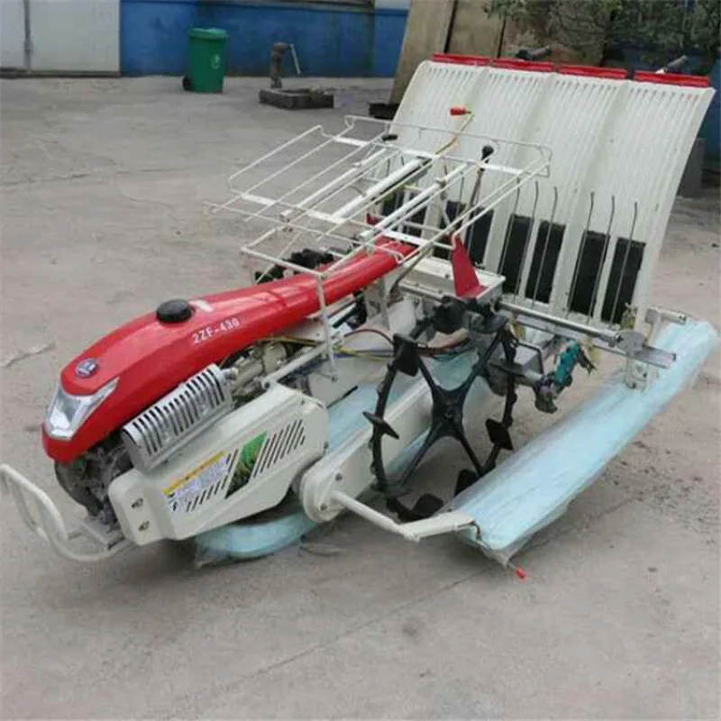 

Automatic seedling planting machine, hand push front paddy wheel planting