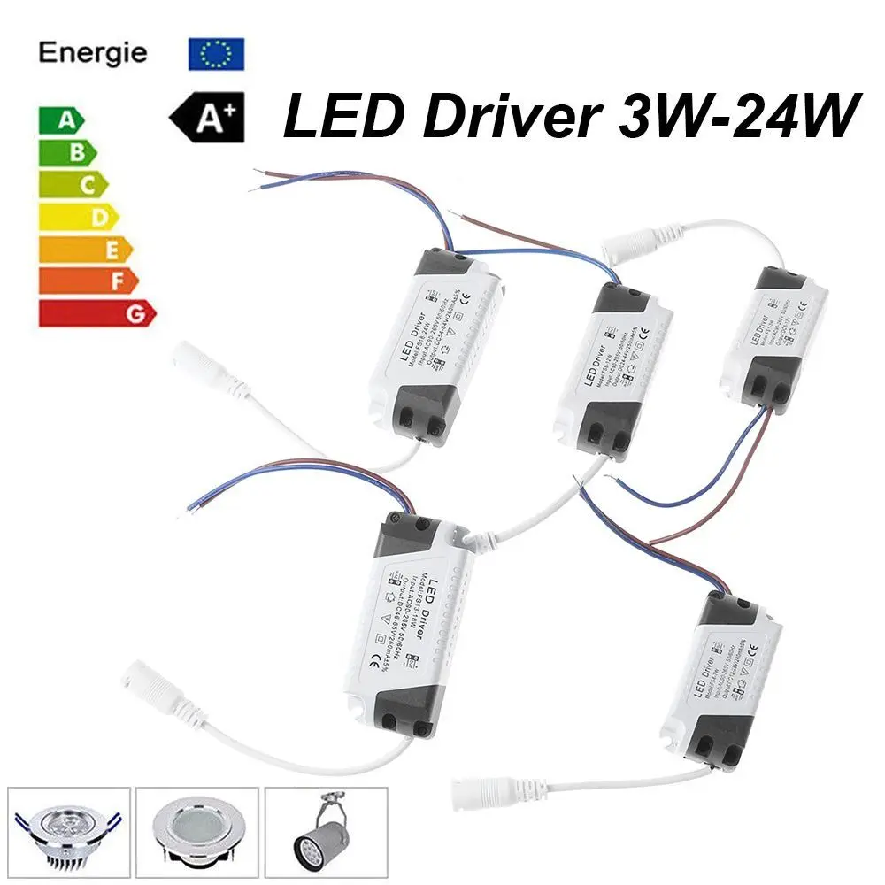 Nouveau pilote LED 3W-36W, étanche, installation facile, panneau lumineux, alimentation à courant Constant, accessoires lumineux