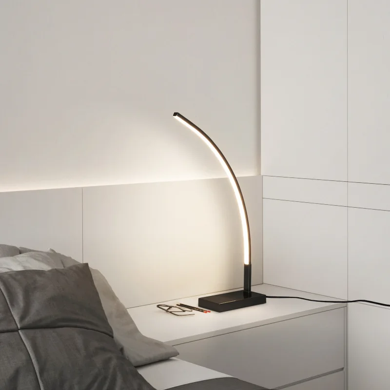 Floor lamp LED minimalist modern living room study creative personality eye protection vertical bedside bedroom desk lamp