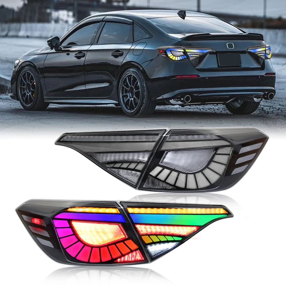 

LED RGB Style APP Control Tail Light for H 11th Gen 2022-2024 with Start-up Animation White Lenscustom