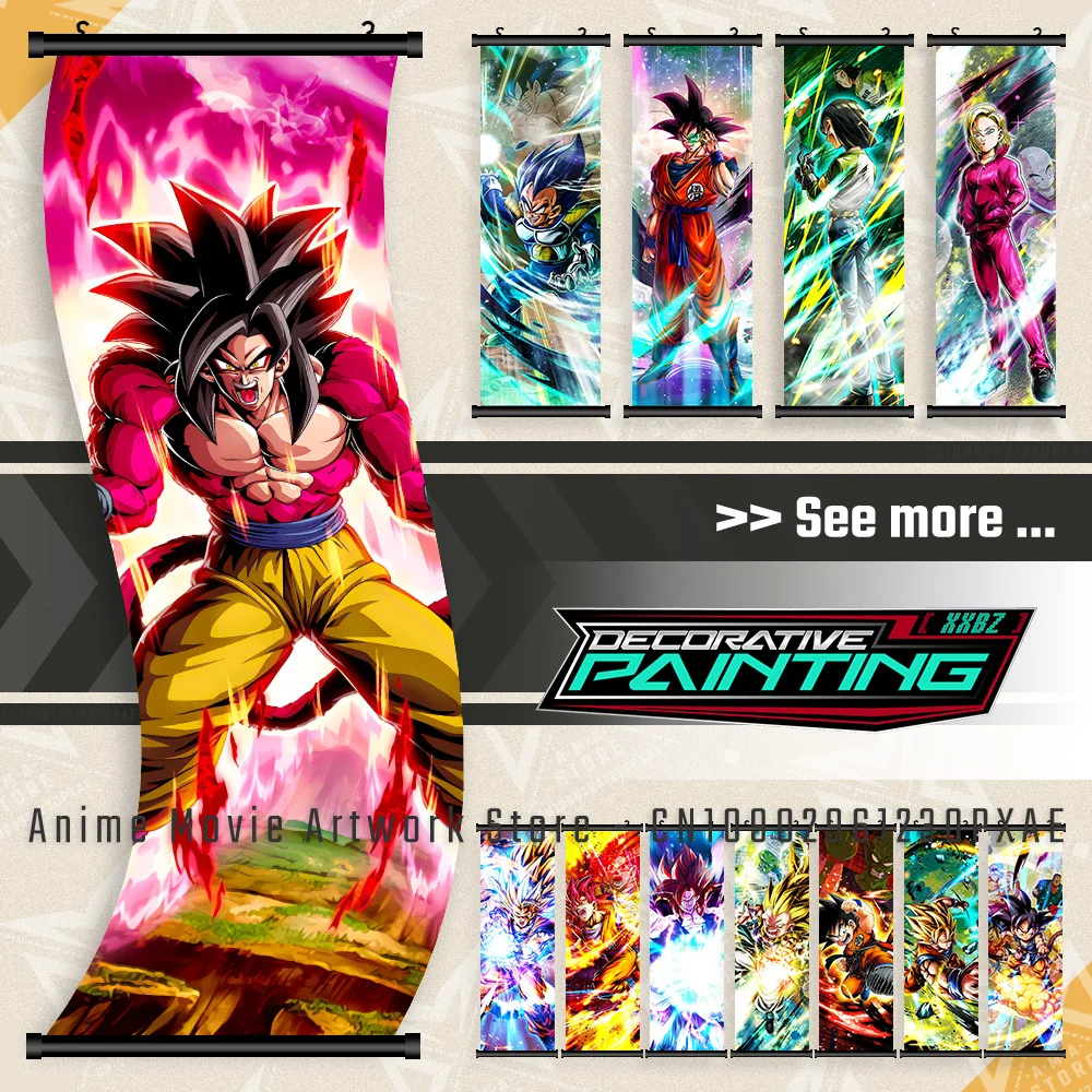 لعبة دراغون بول أساطير جدار الفن مخطوطات صور الساخن الدم جوكو أنيمي جدارية الملصقات معلقة اللوحة قماش طباعة ديكور المنزل #1