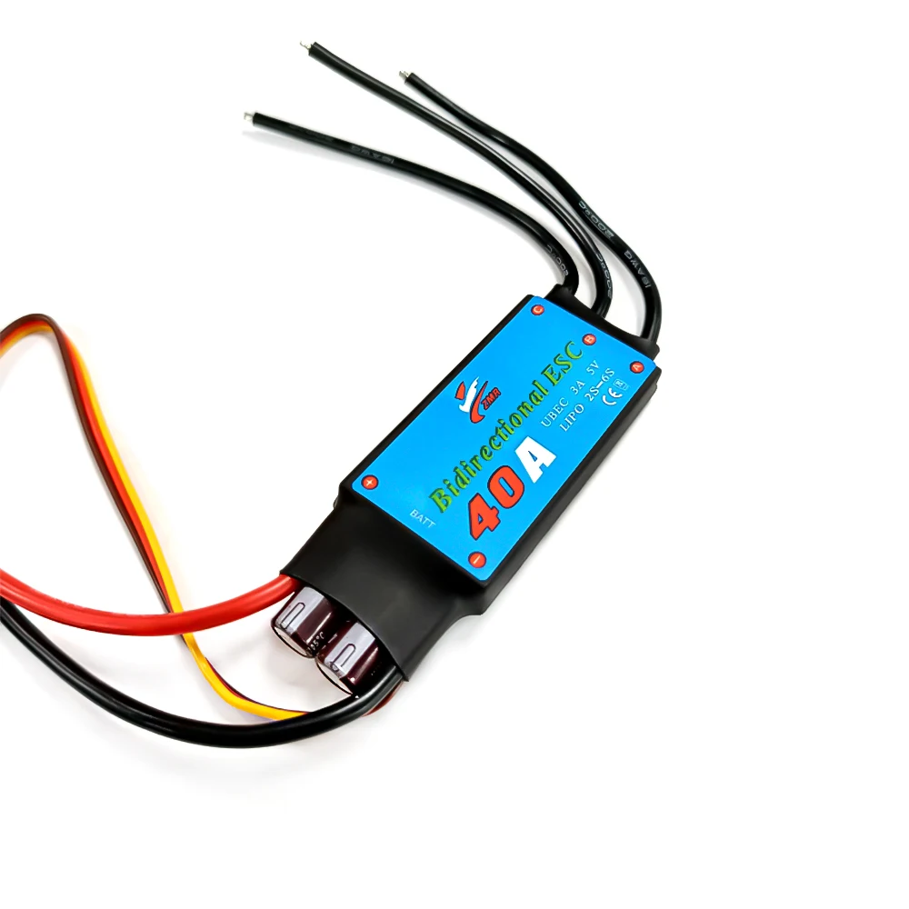 ZMR 12A-80A bidirectionnel sans balais ESC RC bateau hélice sous-marine étanche contrôleur de vitesse pneumatique