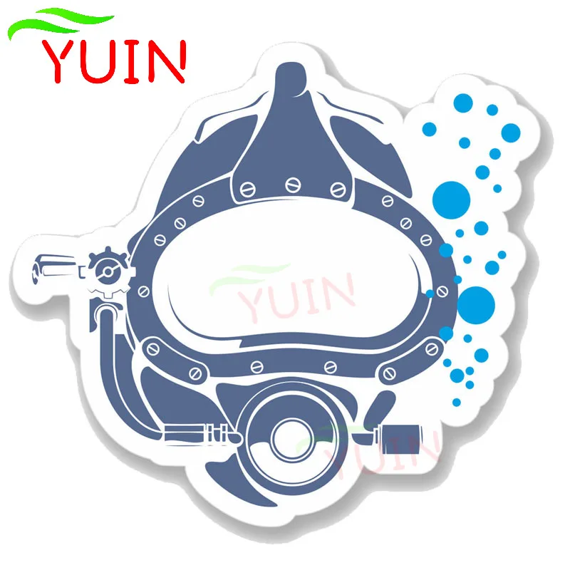 Car Sticker Funny Scuba Diver Diving Mask Decals Fashion PVC Window Decorative Motorcycle Auto Parts Waterproof Decal 13*11cm