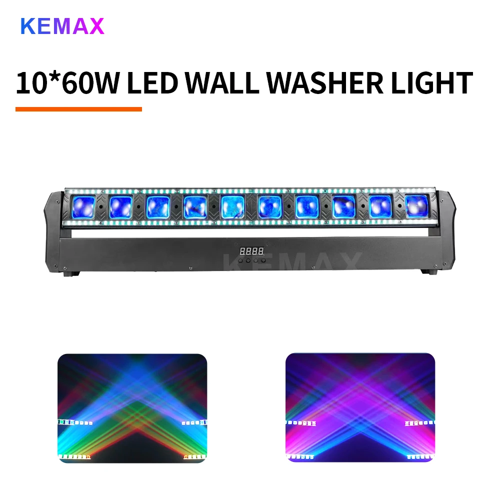 

10X60W Свет с подвижной головкой RGBW Светодиодные настенные светильники DMX512 DJ-оборудование Бар Пиксельная сцена для свадьбы, ночного клуба