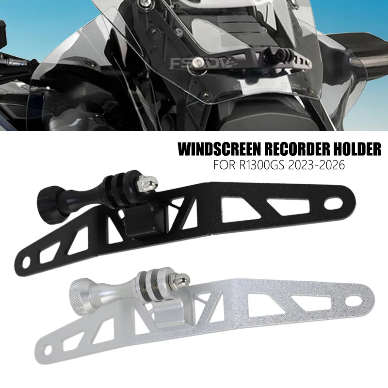 For BMW R1300GS R 1300 GS GS1300 R 1300GS r1300gs 2023 2024 2025 2026 Windscreen Recorder holder Stable Safe Camera Bracket