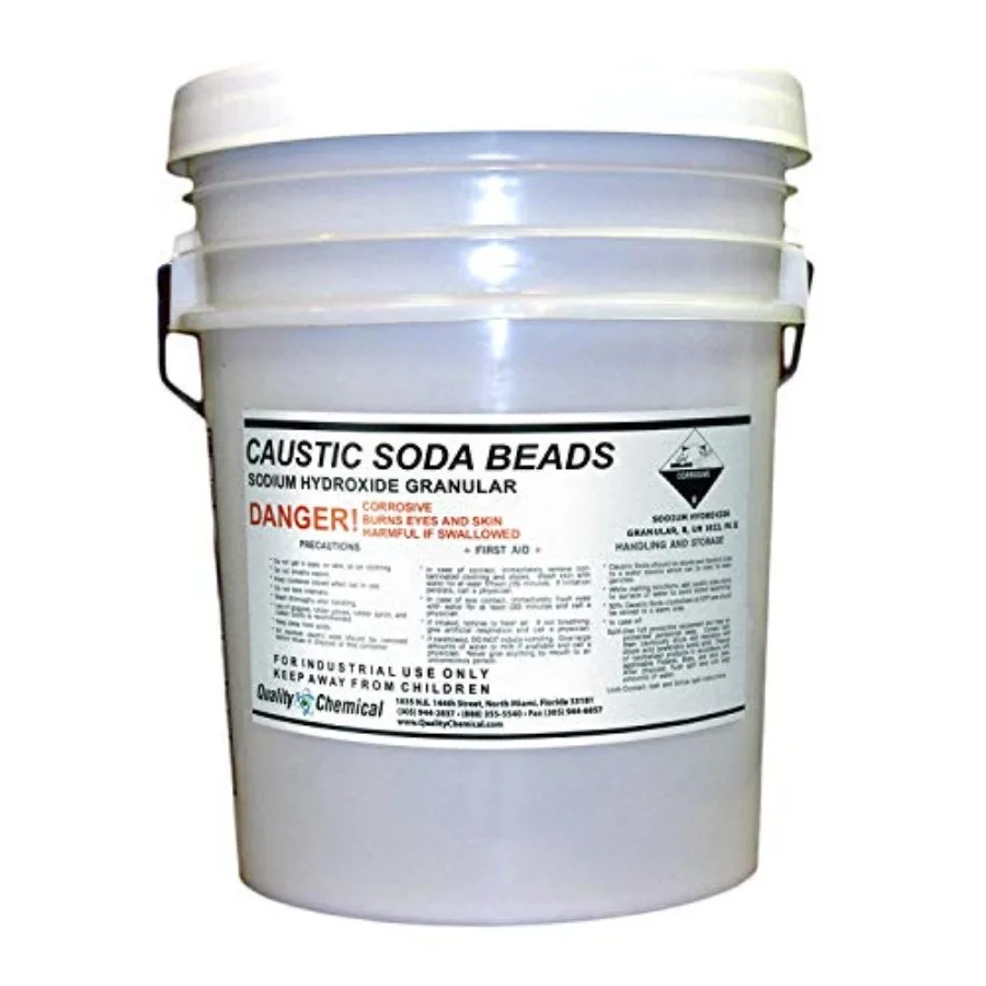 

Sodium Hydroxide Caustic Soda Beads - 40 lb Pail (Pack of 1)