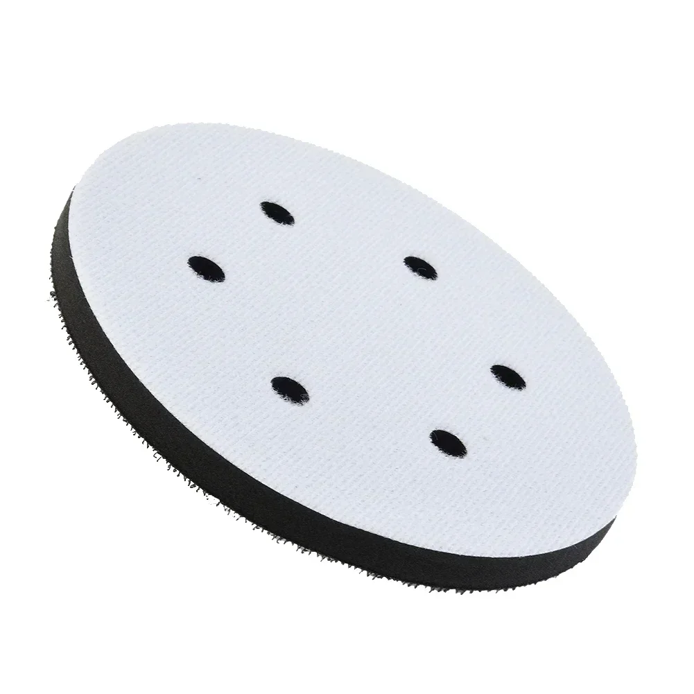 

6inch 150mm 6-Hole Soft Spong Interface Pad Hook&Loop Buffer Sanding Disc Backing Pad Power Sander Polishing Grinding Tools