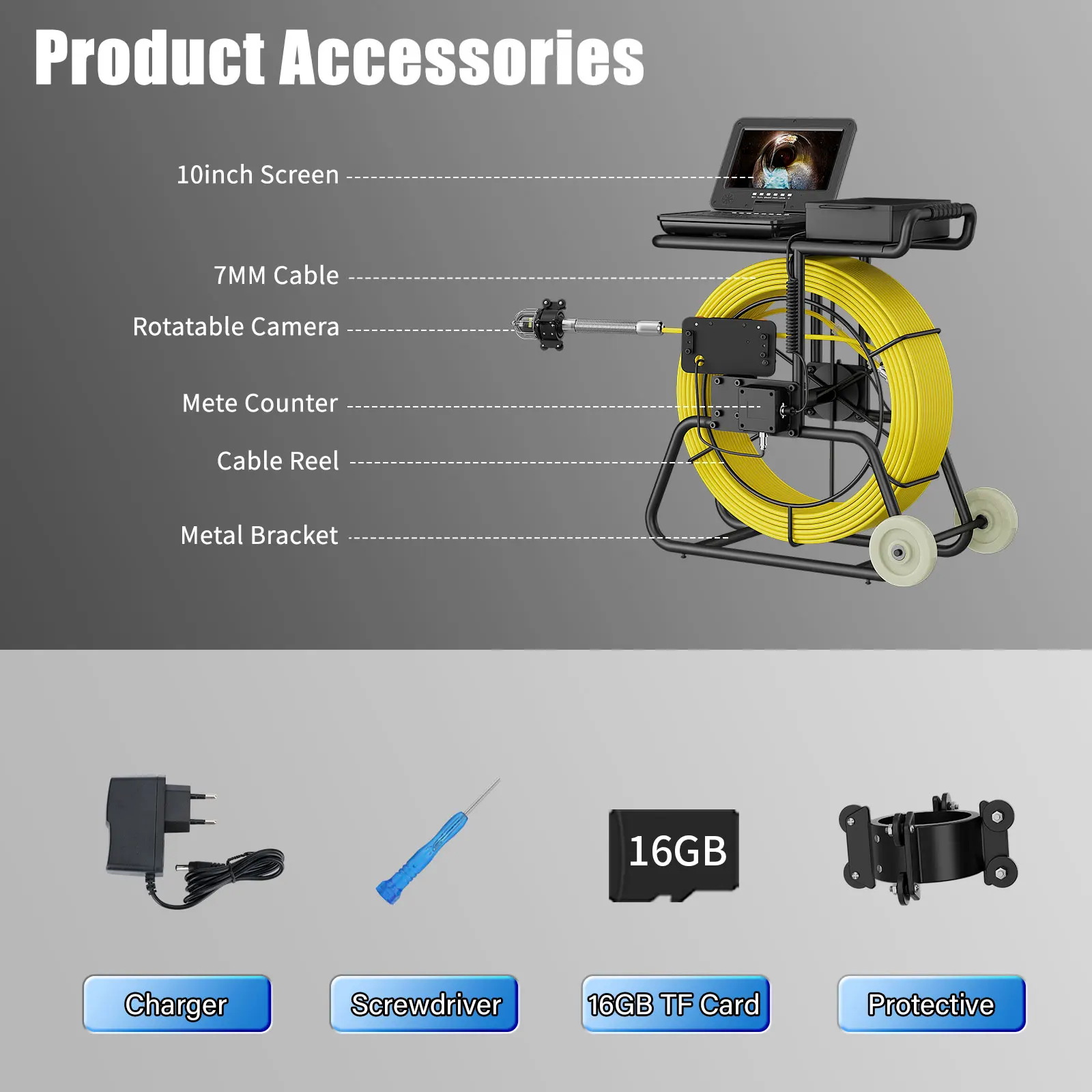 Sewer Camera With 3… - image