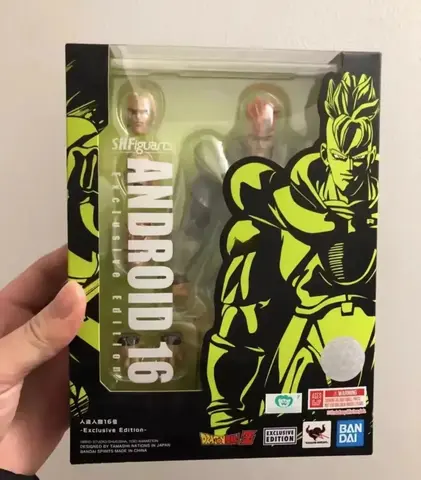 I lager Bandai Sh Figuarts SHF SDCC Android 16 Exklusiva Actionkaraktärer Anime Modellleksaker 6 best sales Android 16-figur - №6