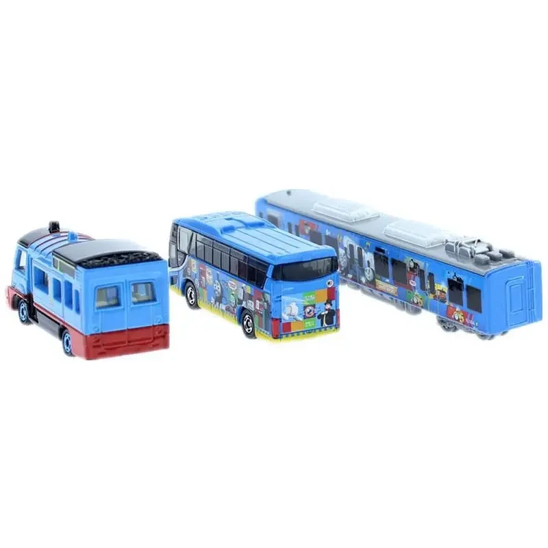 TAKARA TOMY-Little Train Alloy Car Model, TAKARA TOMY, carros de liga, veículo motorizado, fundido Metal Model, presentes para crianças, meninos, 3 pcs