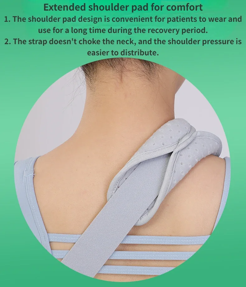 Adult Adjustable Shoulder Elbow Joint Fixation Brace Humeral Fracture Injury Support Forearm Sprain Recovery Bracket Breathable