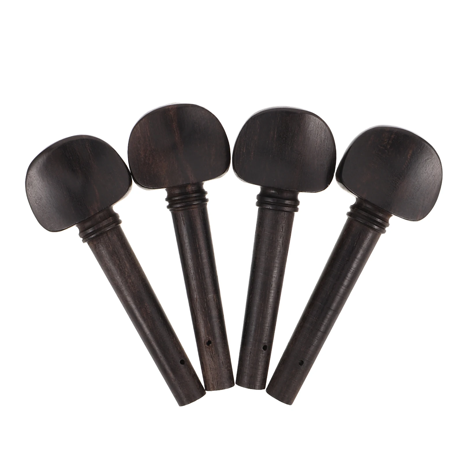 

4 Pcs Violin Tuning Nail Shaft Tuner Practical Pegs Wooden Replacement Ebony for Instrument Accessories Professional
