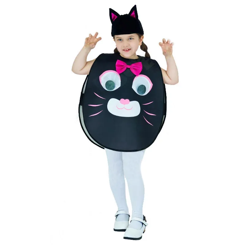 

Insects Costume For Enfant Pumpkin Ladybug Bee Niño Halloween Fancy Dress Up Cute Tunic Black Cat Costumes For Enfants
