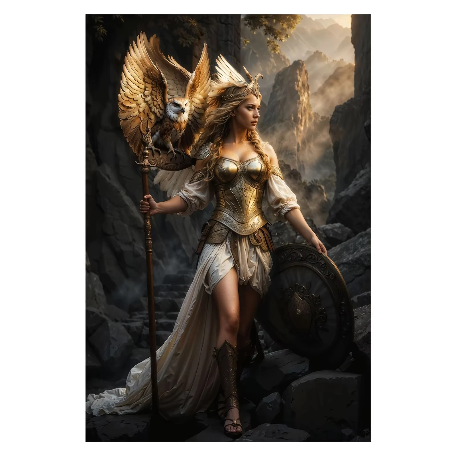 

Battle Goddess Eagle Portrait 500/1000/1200/2000 PCS Jigsaw Puzzles Family Activity Games for Gameroom Bedroom Gifts Home Decor