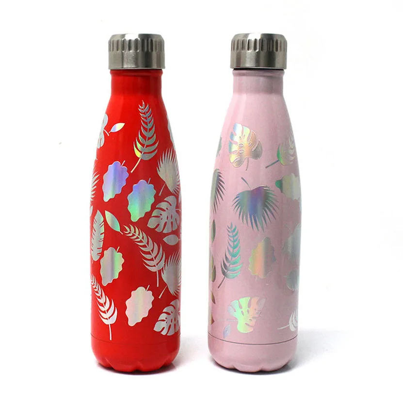 Custom LOGO Image 500ml Double Walled  Wine Stainless Steel  Termos Para Agua  Beer Tea Sport Thermos Flask For Coffee