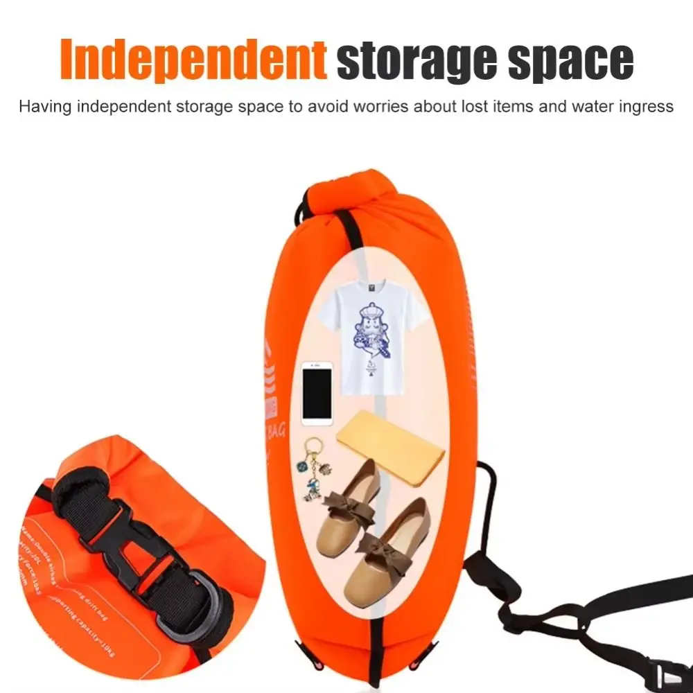 Floating Bag Swimming Waterproof Dry Bag with Belt Waterproof Water Separation Dry Bag Dry Wet Separation Drifting Swimming Bag