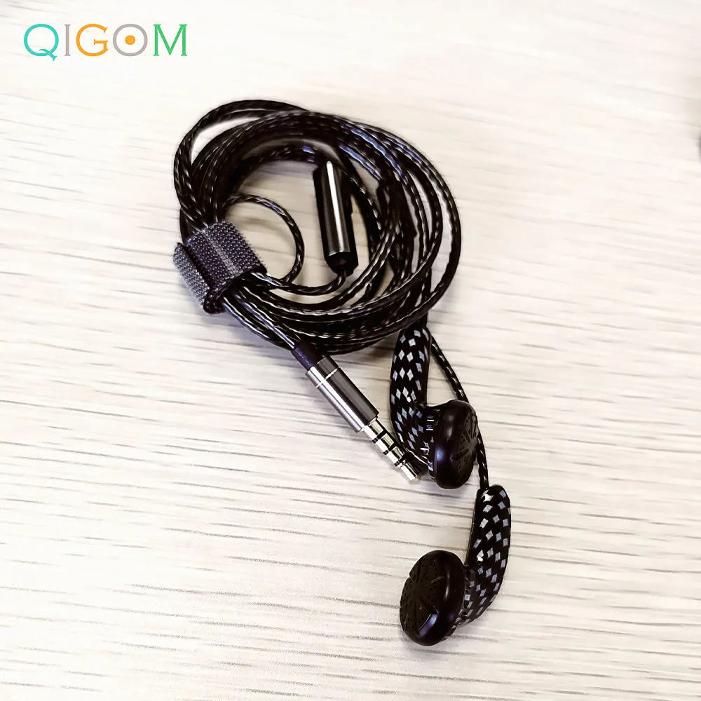 Qigom-s32インイヤーヘッドセット,32オーム,フラットヘッド,Hi-Fi,マイク付き,pk mx985,vido monitor tc200