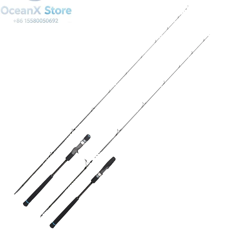 Solid Carbon Lightweight Slow Jigging Fishing Rod, 1.91m, 70-200g Lure Weight