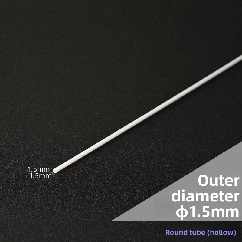ABS round Tube Plastic Hollow tube pipe OD 2mm/2.5mm/3mm/4mm/5mm/6mm/8mm/10mm/ DIY Handmade Sand Table Material model Building