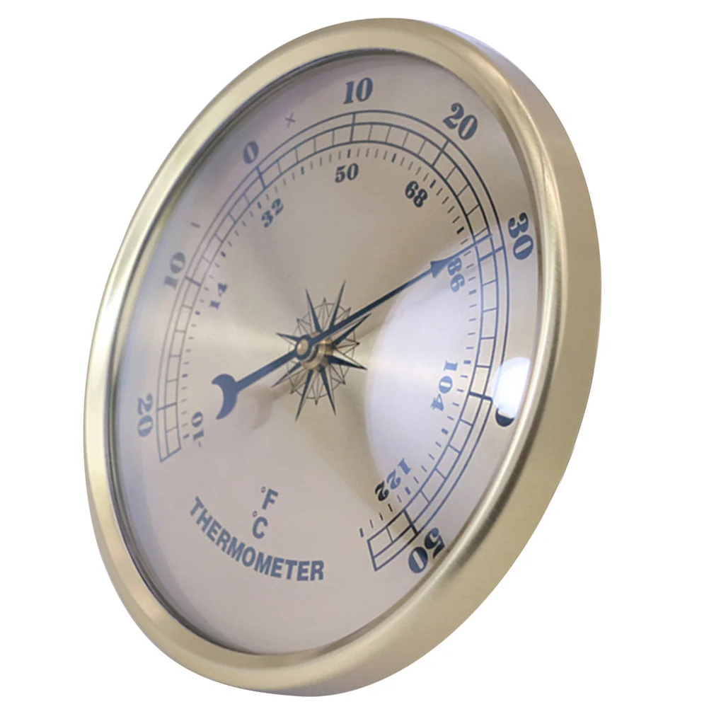 

Metal Round Thermometer Compact Durable Multipurpose for Home Garden Patio Factory Lab Easy to Install and Read Practical