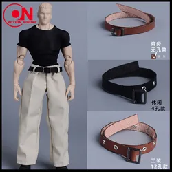ATStory 1/12 Business Leisure Workwear Belt Accessories with Holes Fit 6inch Romankey Notaman Male Soldier Action Figure Body