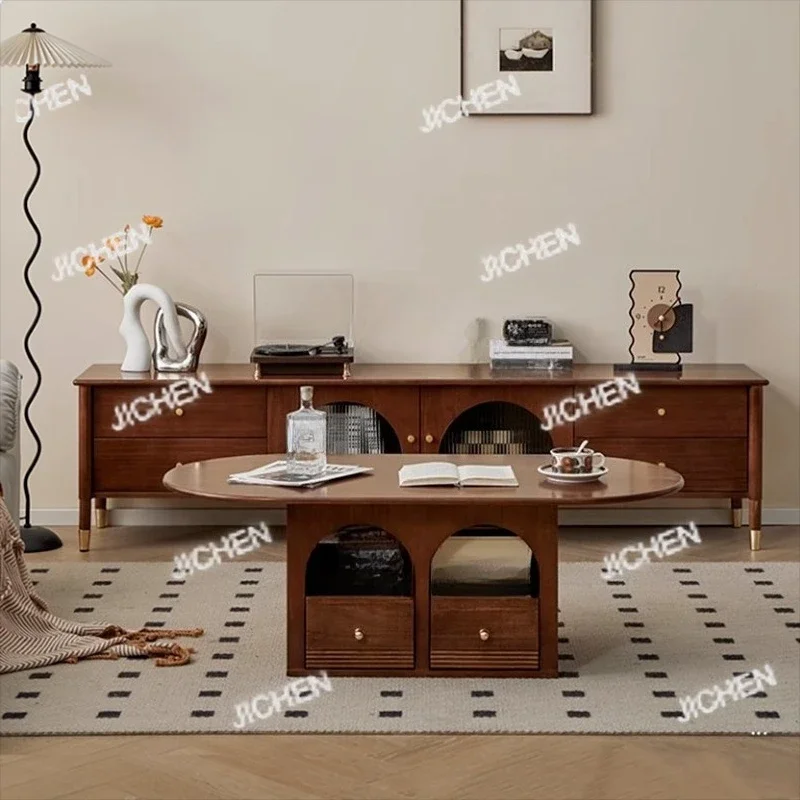 HSVintage Premium TV-Ständer Moderne ästhetische Schubladen Aufbewahrung TV-Ständer Luxus Glamour Mueble De Sala Modernos Wohnmöbel