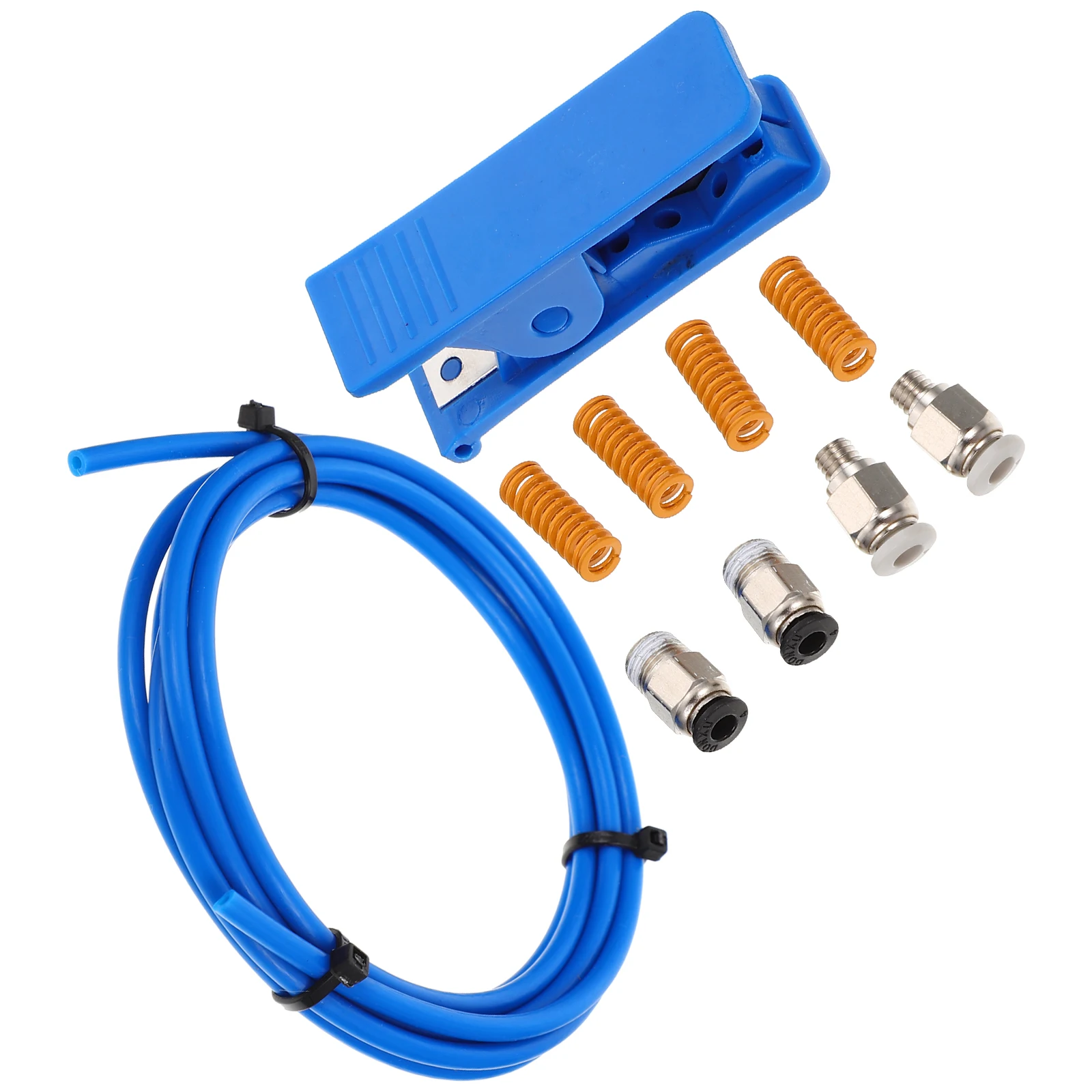 

3D Printer Accessories PTFE Tube Smooth Vinyl Pipe Bowden Spring pneumatic fittings parts set reliable