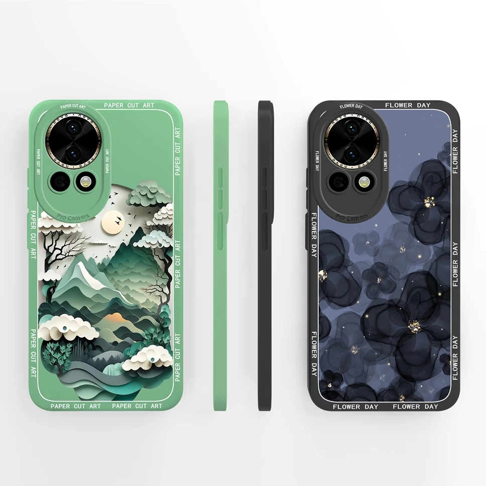 New Case For Huawei Nova 12 12Pro 12Ultra 5G Stylish Style Soft Liquid Silicone Shockproof Protective Back Cover Anti Slip Funda