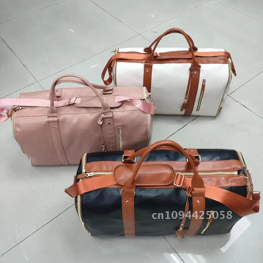 Garment Compartment Portable Flight Bag with Shoe Bag Capacity Suit Large Trips Business Folding Storage for Bag