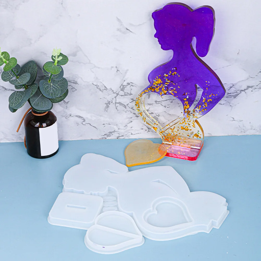 

Love Photo Frame Mold Silicone Epoxy Craft Diy Mother'S Day Decor Handmade Gift Durable Yellow- Mould Jewelry Handicraft