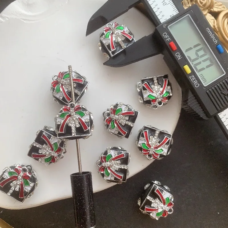 Fancy Beads Hand MadeIns Handmade New Christmas Color Fancy Beads Moe Bead Pen Diy Nepalese Pottery Mud Beads Snowflake Butterfl