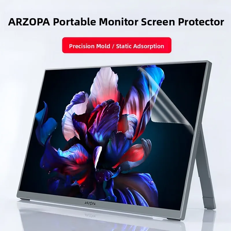 

ARZOPA Portable Display Screen Film Full Coverage Tempered Glass Anti-Glare Blue Light Protection Eye Protection for 3.3-7....