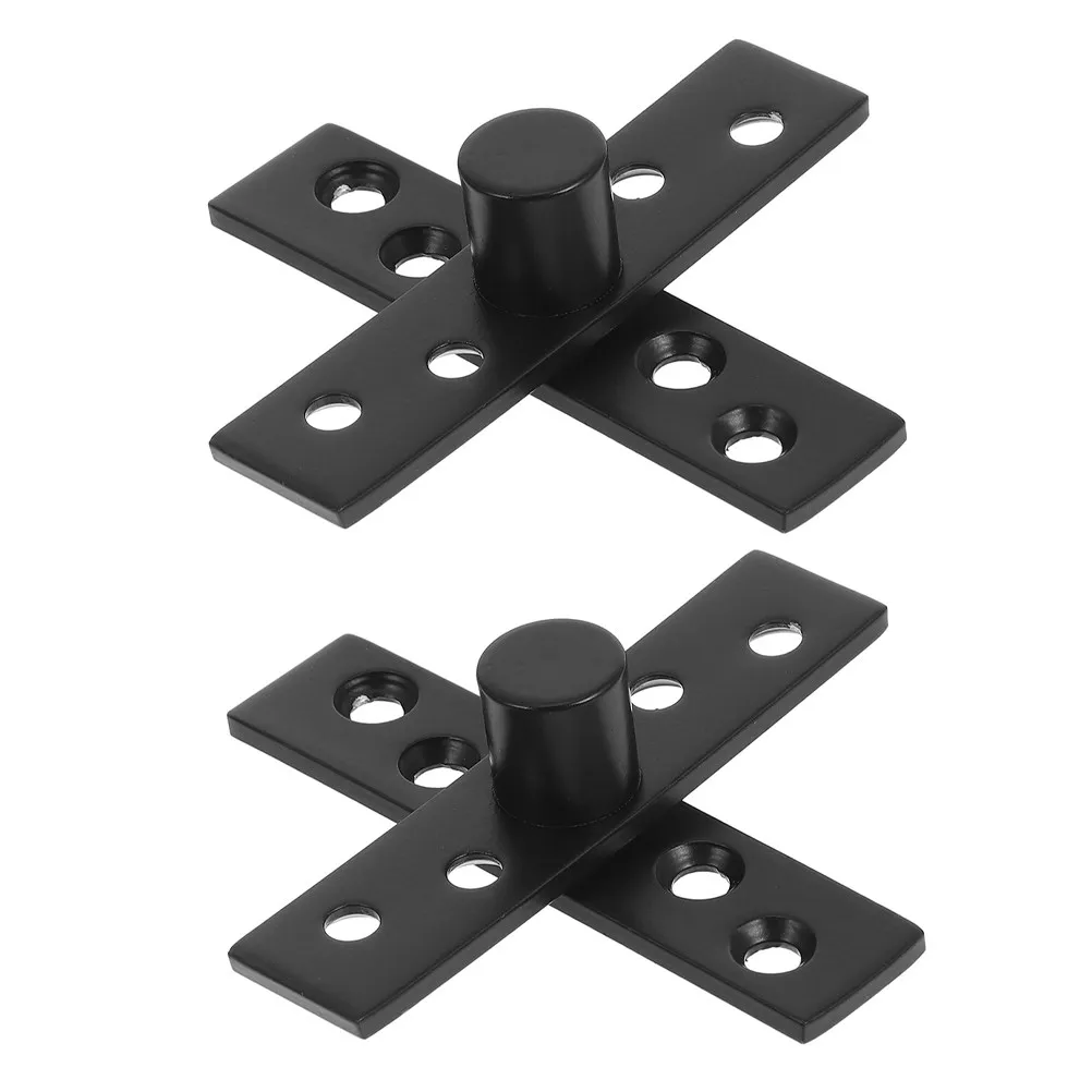 2Pcs Stainless Degree Pivot Hinges Concealed Centre Shaft Design for Wooden Doors Hidden Swing Cabinet Flip Window